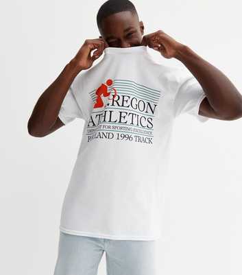 White Oregon Athletics Logo T-Shirt