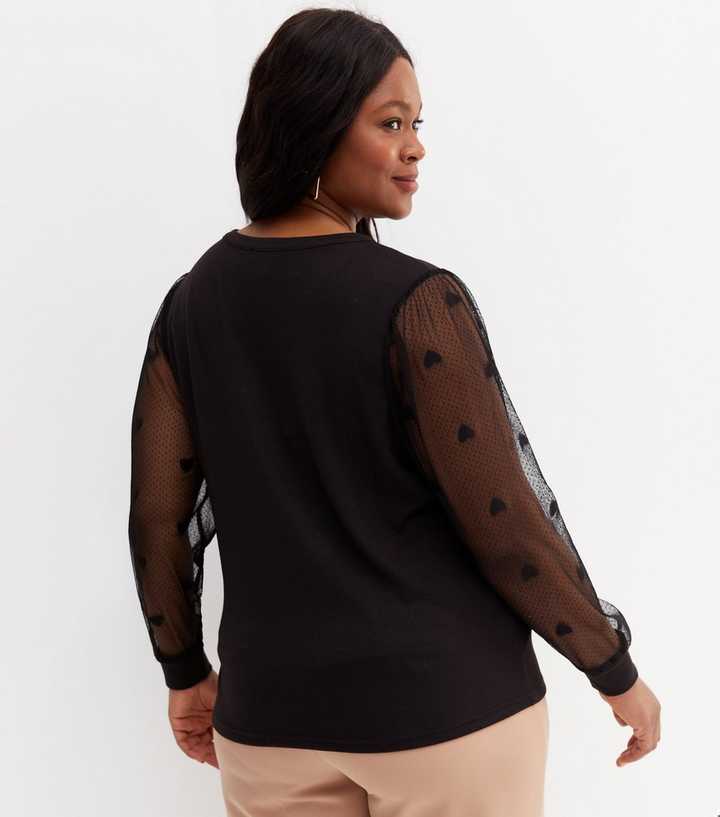 Say So Sheer Lace Mesh Long Sleeve, Black – Everyday Chic Boutique