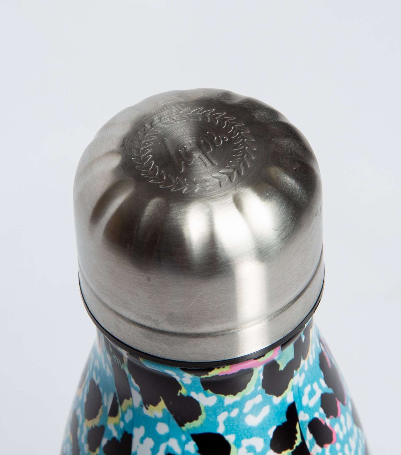 HYPE KIDS Blue Leopard Print Water Bottle Image 4