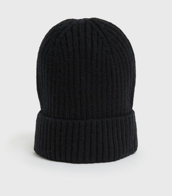 new look black beanie