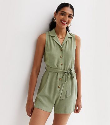 Womens khaki sales playsuit