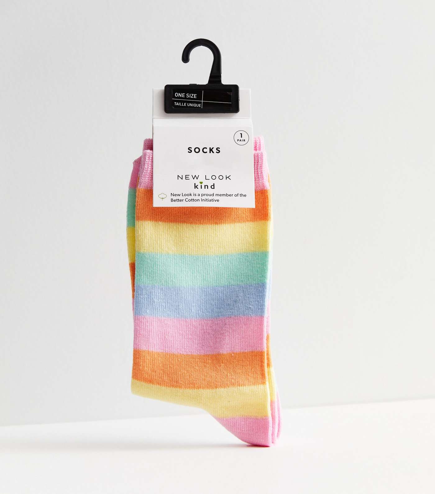 Multicoloured Stripe Socks Image 3