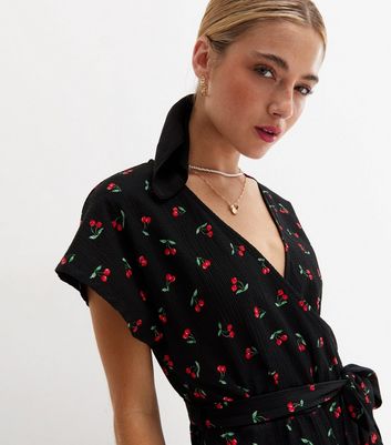 cherry print jumpsuit