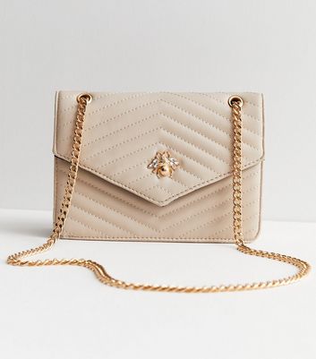 Tory Burch Kira Chevron Mixed Materials Flap Shoulder Bag