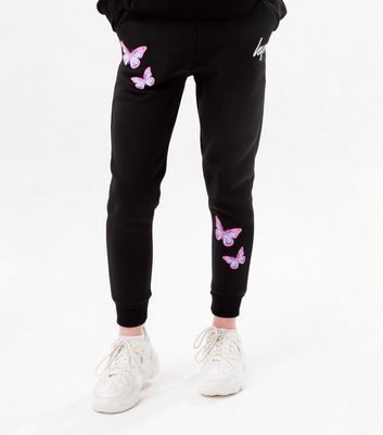 Hype hype girls butterfly joggers age 7-8 