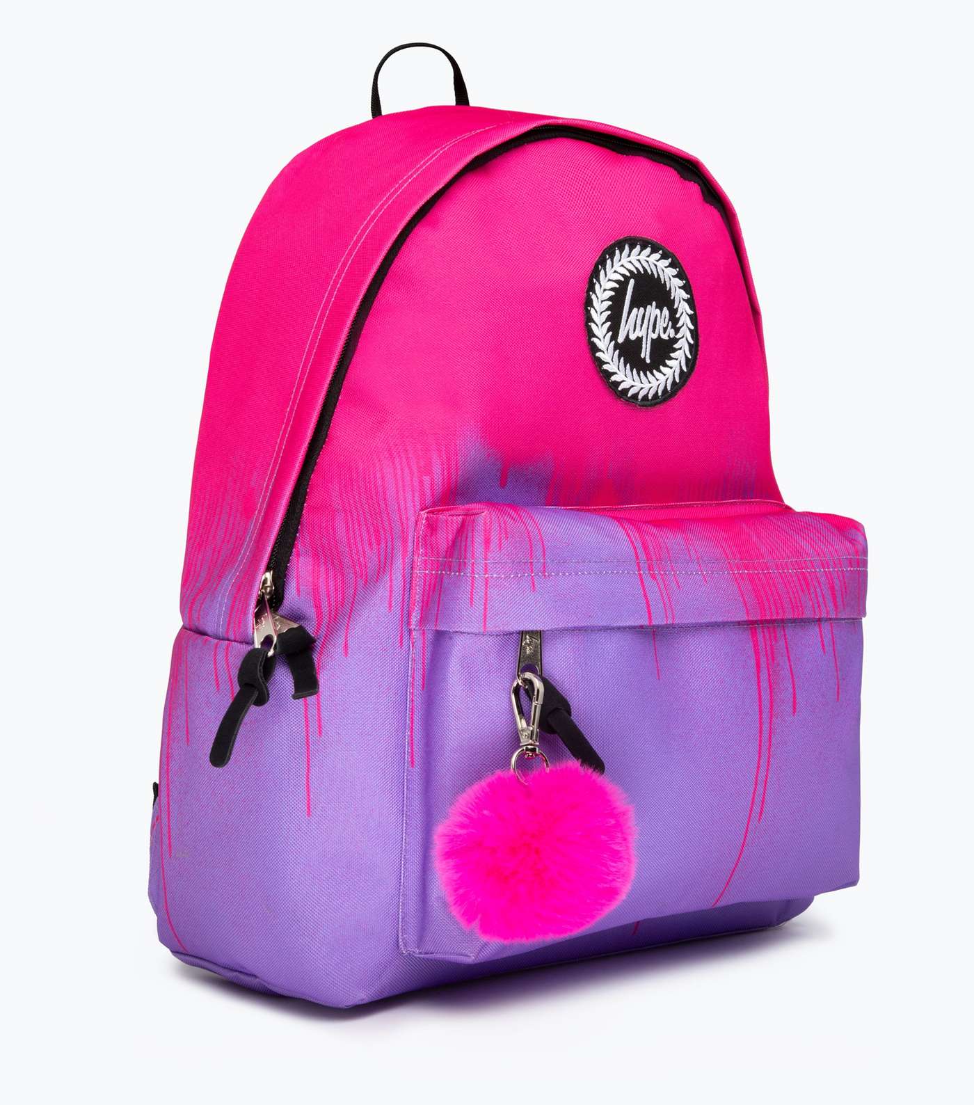 HYPE KIDS Pink Drip Pom Pom Backpack Image 2