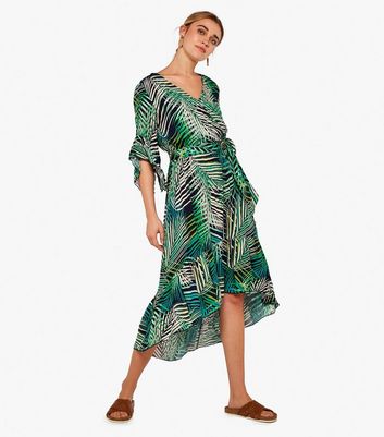 New look palm print 2024 dress