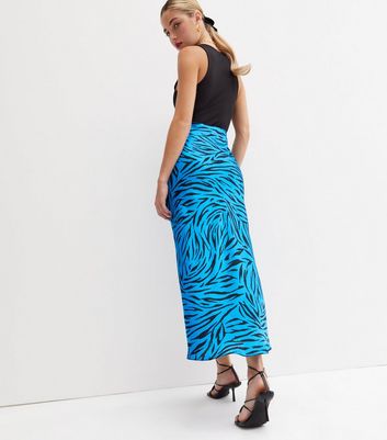 Silk midi skirt new clearance look