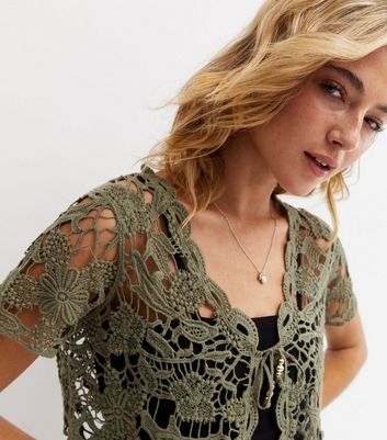 Lace cardigan new discount look