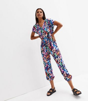 Animal print jumpsuit new look online