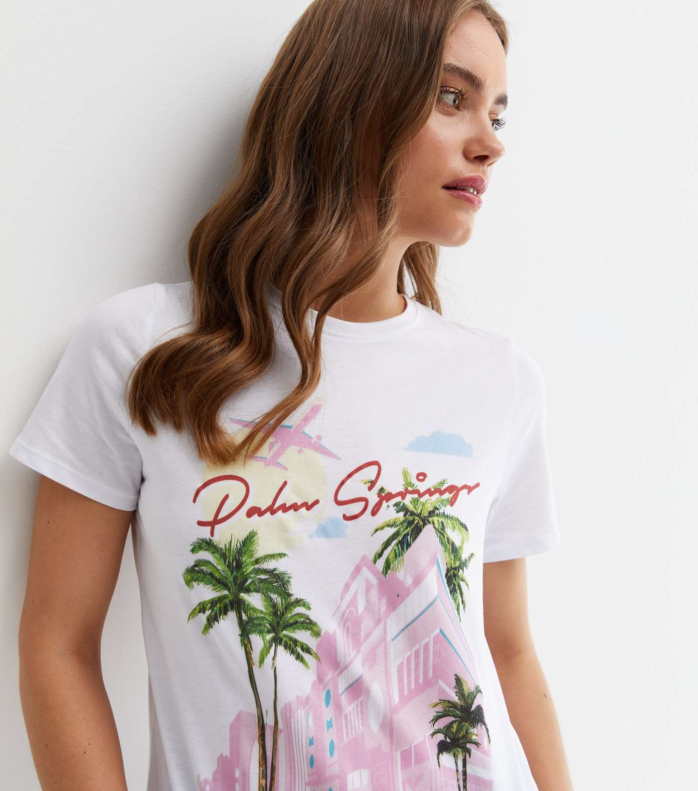 White Palm Springs Logo Short Sleeve T-Shirt