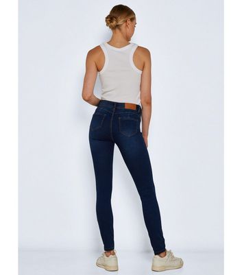 Blue High Waist Skinny Shape Jeans 
