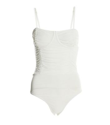 white lace bodysuit new look