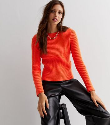 New look orange on sale jumper