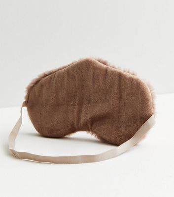 Mink Fluffy Sloth Eye Mask New Look
