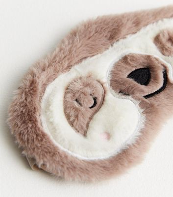 Mink Fluffy Sloth Eye Mask New Look