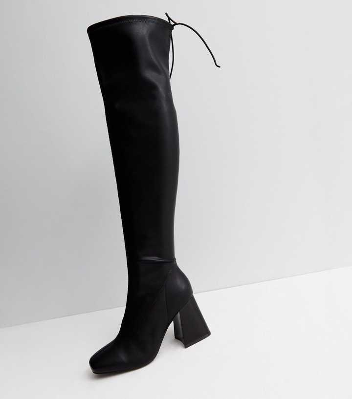 Over The Knee Boots for Slim Legs- My View In Heels