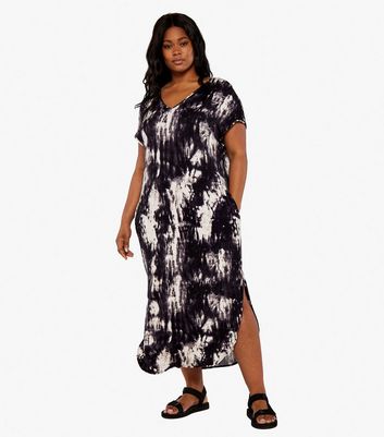 new look tie dye midi dress