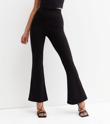 Black Flared Trousers | New Look