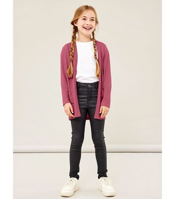 Name It Deep Pink Soft Fine Knit Pocket 