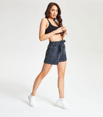 Urban Bliss Black Denim Tie Waist 