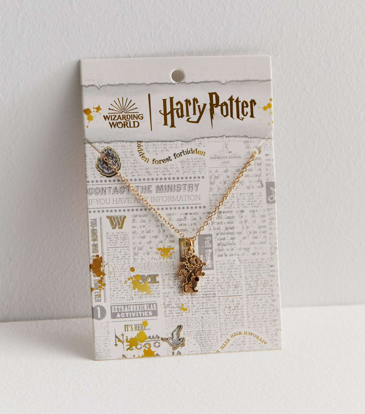 Gold Harry Potter Gryffindor Pendant Necklace