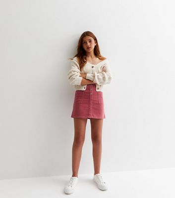 Cord skirt outlet pink