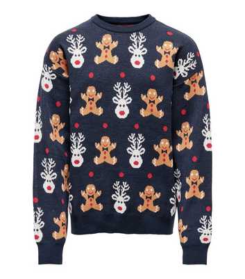 KIDS ONLY Navy Reindeer Christmas Jumper