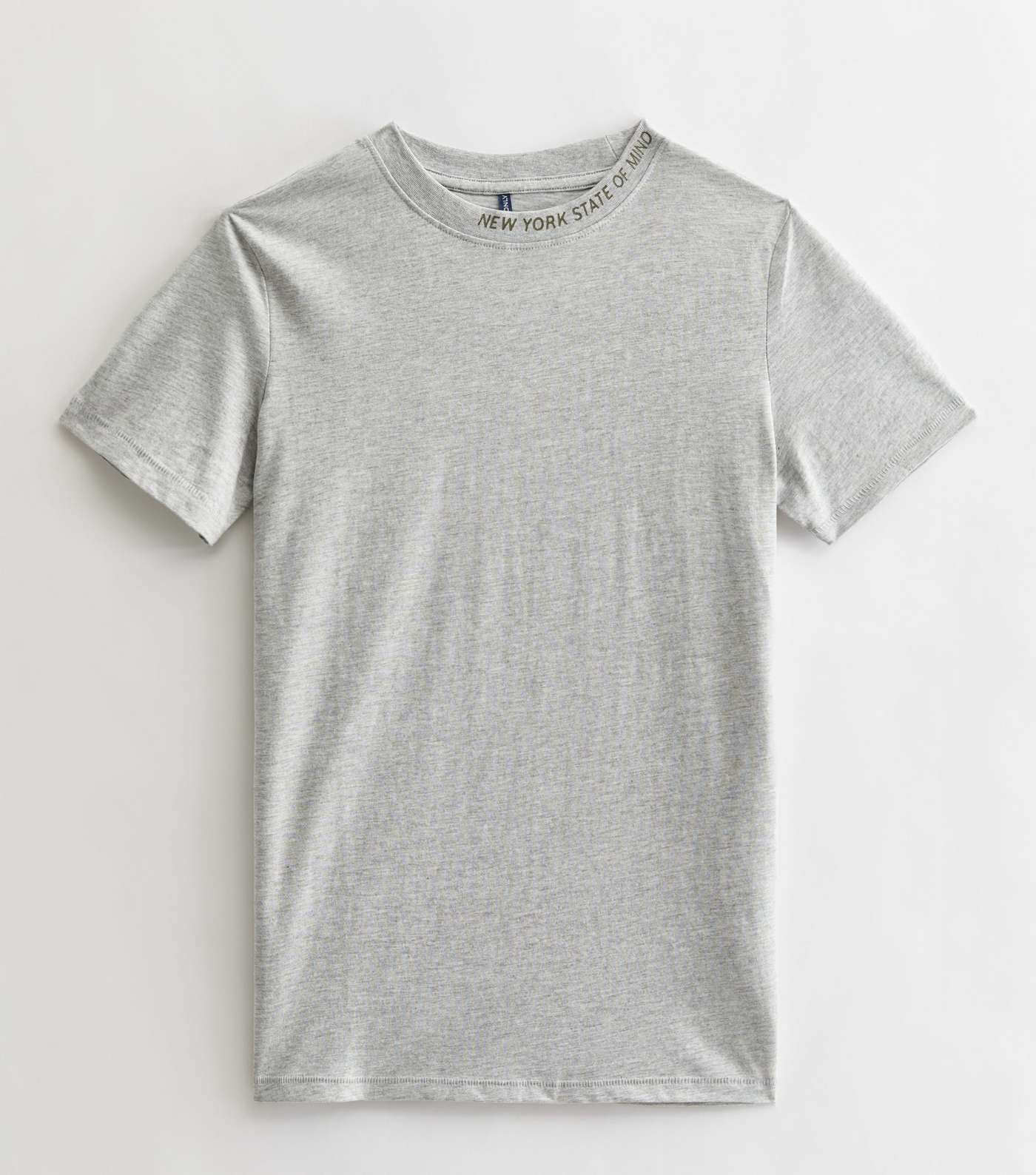 KIDS ONLY Grey Marl Crew Neck Short Sleeve New York T Shirt Image 5