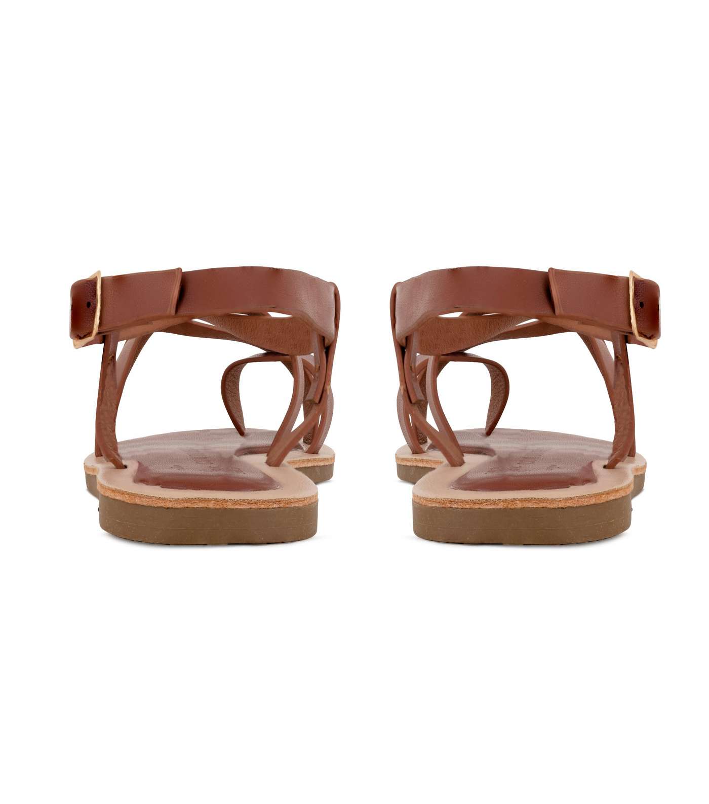 South Beach Tan Strappy Gladiator Sandals Image 4