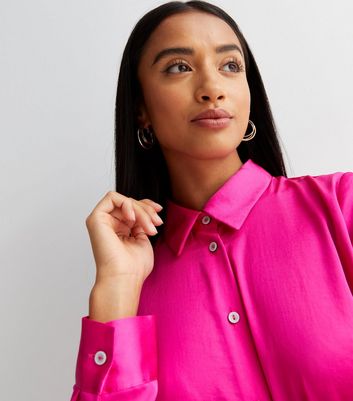 Damen Bekleidung Oberteile Hemden Camicettasnob Satin Hemd in Pink 