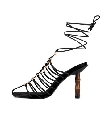 South Beach Black Tie Stiletto Heel 