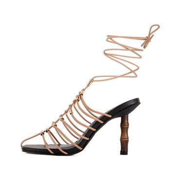 South Beach Light Brown Tie Stiletto 