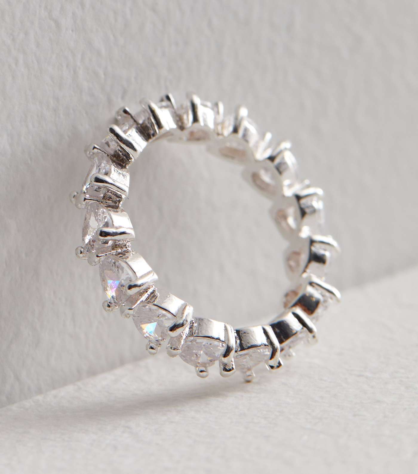 Crystal Cubic Zirconia Heart Ring