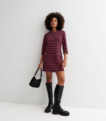 New look checkered dress hotsell