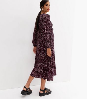 Maternity animal cheap print dress