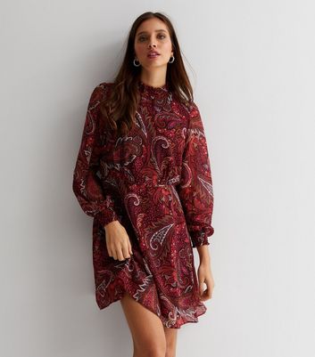 Paisley hot sale chiffon dress