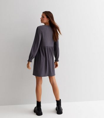 Missguided cord 2024 smock dress