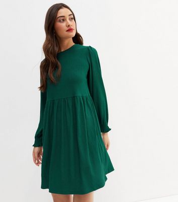 Green 2024 smock dress