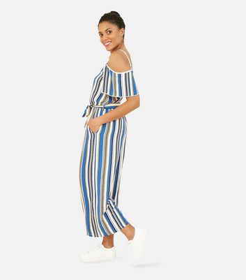 off the shoulder crop jumpsuit