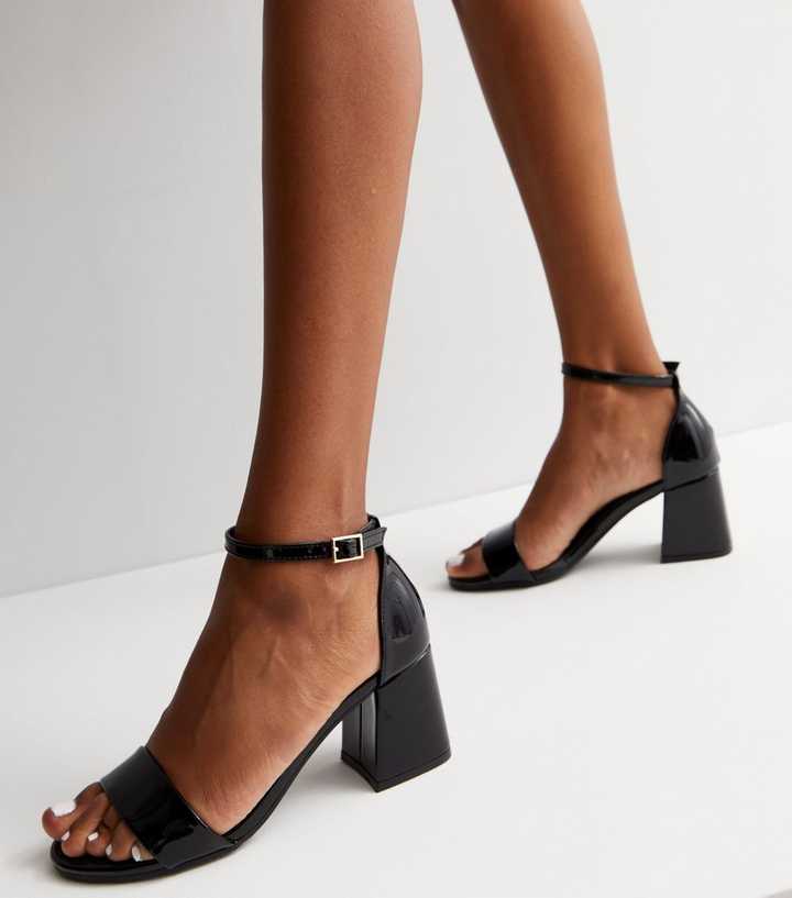 Strappy block heel shoes Clearance