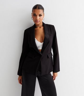 New look black blazer jacket hotsell