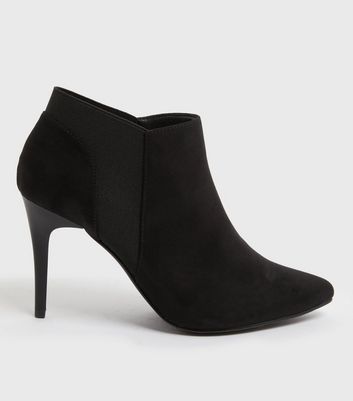 New look black sale suede heels