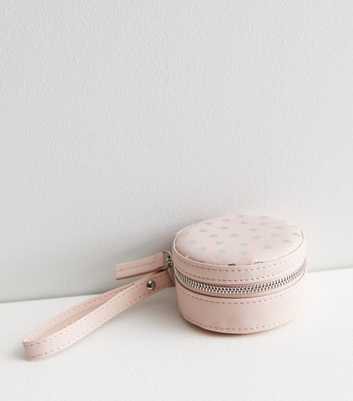 Pale Pink Heart Small Jewellery Case