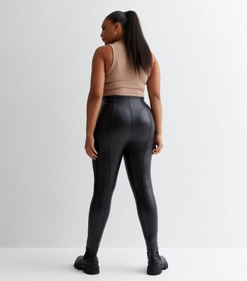 Discover more than 129 leather look leggings super hot
