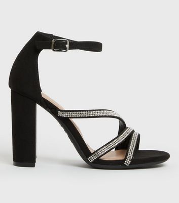 Thin strap block heels Clearance