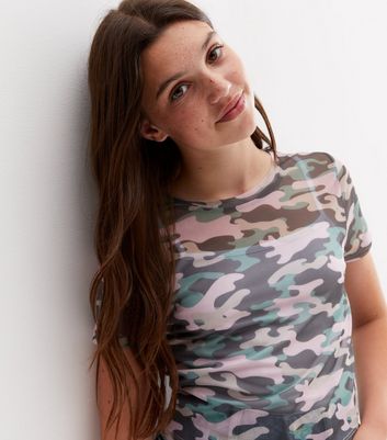 Camouflage t shop shirt for girls