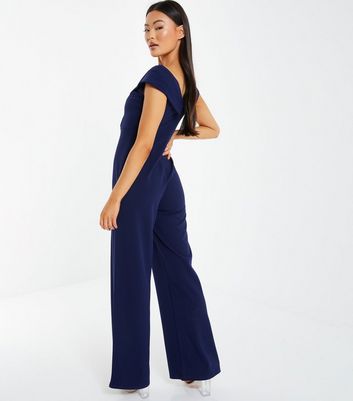 quiz navy blue jumpsuit