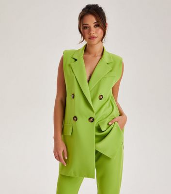 Sleeveless on sale blazer womens