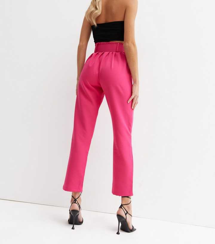 Urban Bliss Bright Pink Belted Trousers